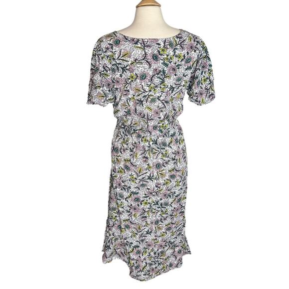 Torrid Ditsy Floral Faux Wrap Dress Textured Size 2 Plus Size 2X MIDI Flowy PP28 - Picture 3 of 12